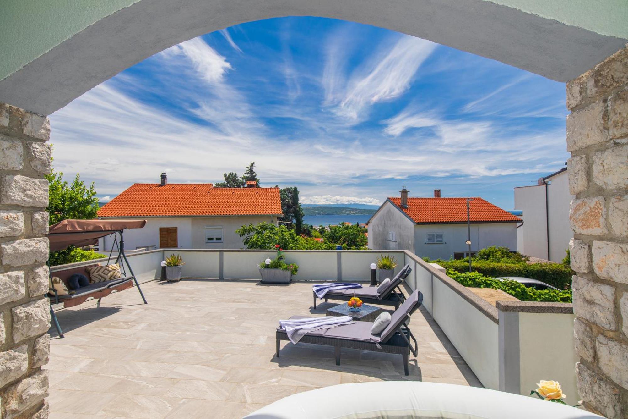 Apartment Tara With Seaview Krk Town Luaran gambar